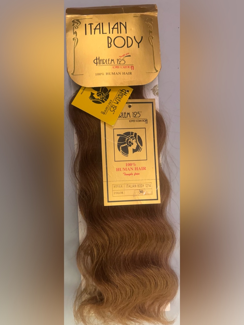 Harlem 125. 100% human hair. Italian body.